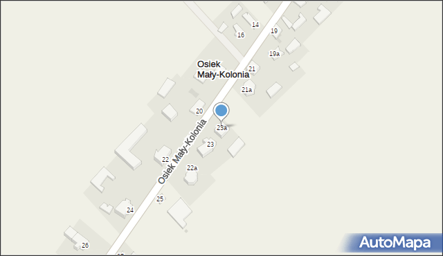 Osiek Mały-Kolonia, Osiek Mały-Kolonia, 23a, mapa Osiek Mały-Kolonia