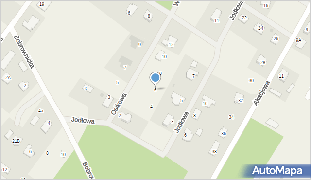 Osiek nad Wisłą, Osikowa, 6, mapa Osiek nad Wisłą