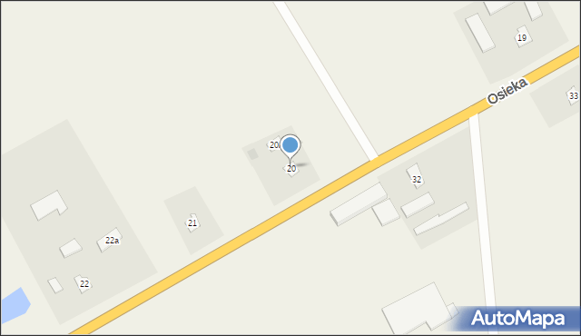 Osieka, Osieka, 20, mapa Osieka