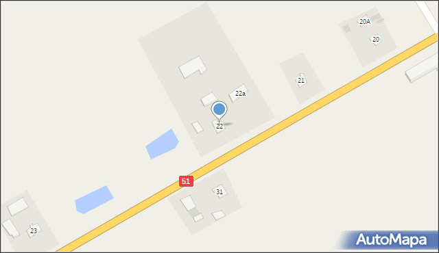 Osieka, Osieka, 22, mapa Osieka