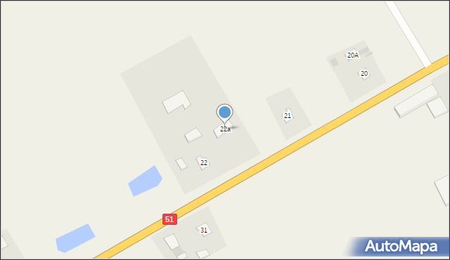 Osieka, Osieka, 22a, mapa Osieka