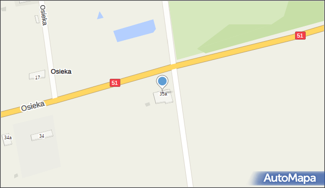 Osieka, Osieka, 35a, mapa Osieka
