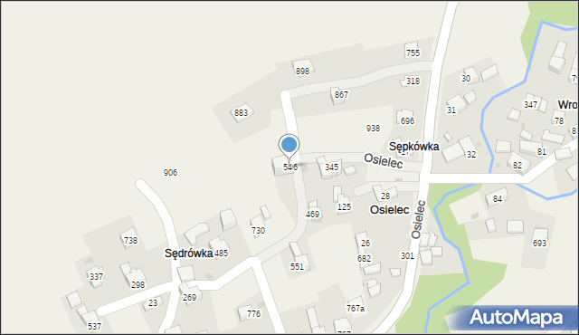 Osielec, Osielec, 546, mapa Osielec
