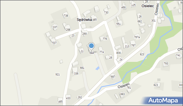 Osielec, Osielec, 644, mapa Osielec