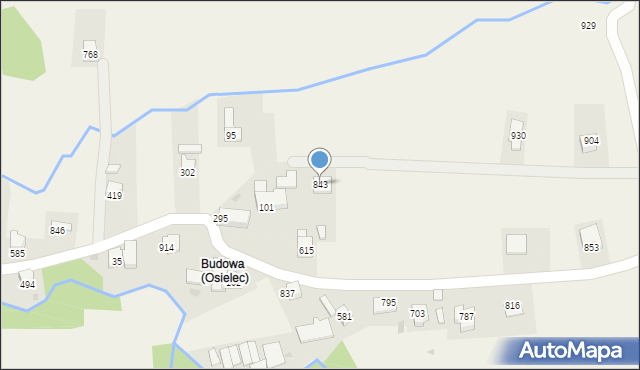 Osielec, Osielec, 843, mapa Osielec