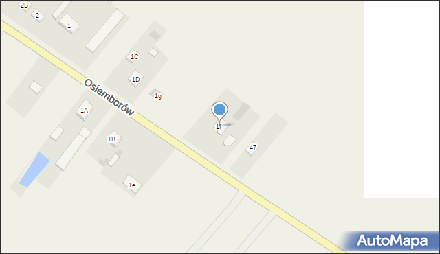 Osiemborów, Osiemborów, 1f, mapa Osiemborów