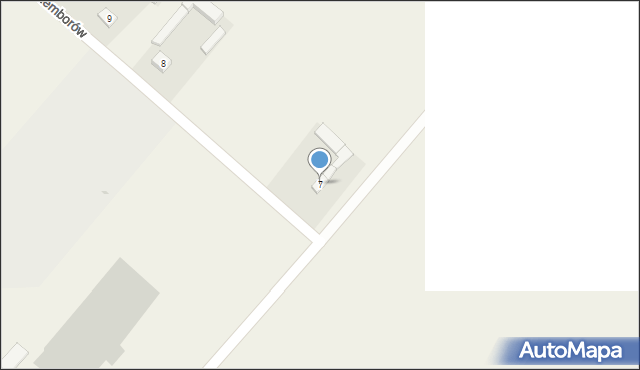 Osiemborów, Osiemborów, 7, mapa Osiemborów