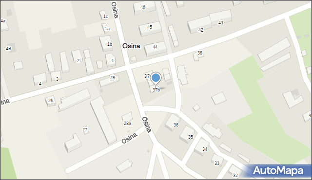 Osina, Osina, 37b, mapa Osina