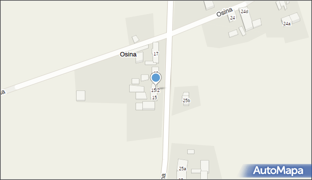 Osina, Osina, 15/2, mapa Osina