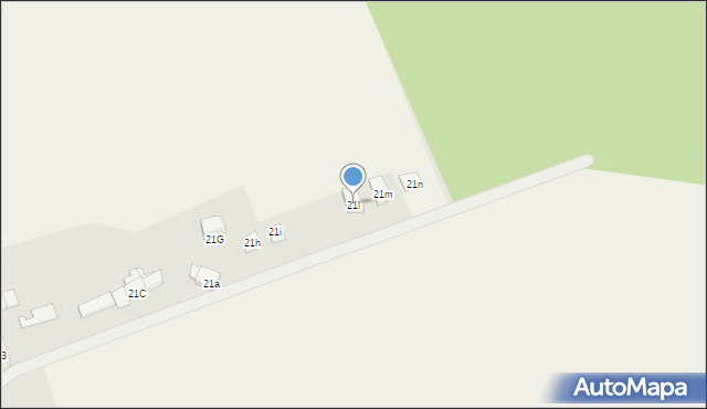 Osina, Osina, 21l, mapa Osina