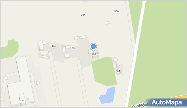 Osina, Osina, 98a, mapa Osina