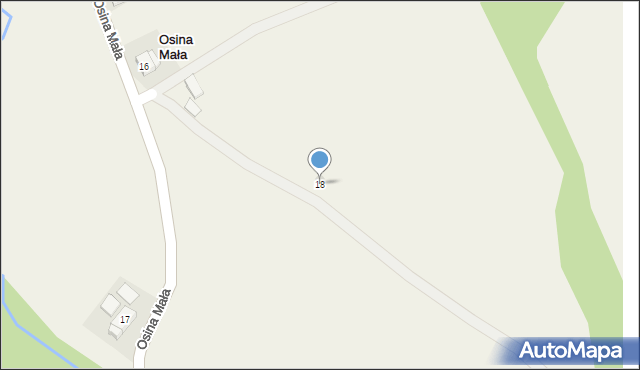 Osina Mała, Osina Mała, 18, mapa Osina Mała
