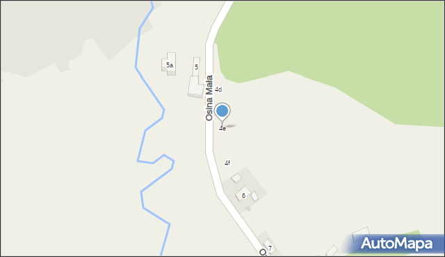 Osina Mała, Osina Mała, 4e, mapa Osina Mała