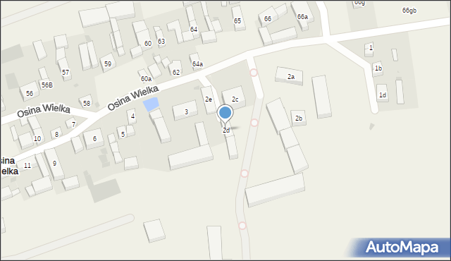 Osina Wielka, Osina Wielka, 2d, mapa Osina Wielka