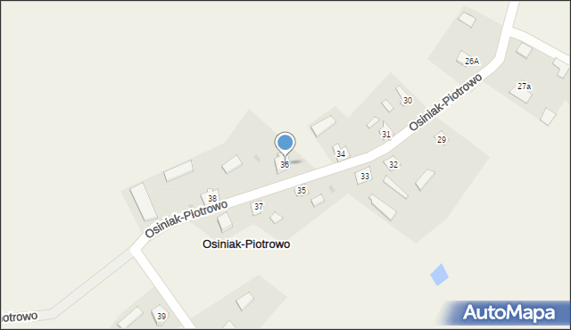 Osiniak-Piotrowo, Osiniak-Piotrowo, 36, mapa Osiniak-Piotrowo