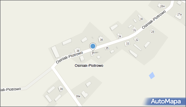 Osiniak-Piotrowo, Osiniak-Piotrowo, 37, mapa Osiniak-Piotrowo