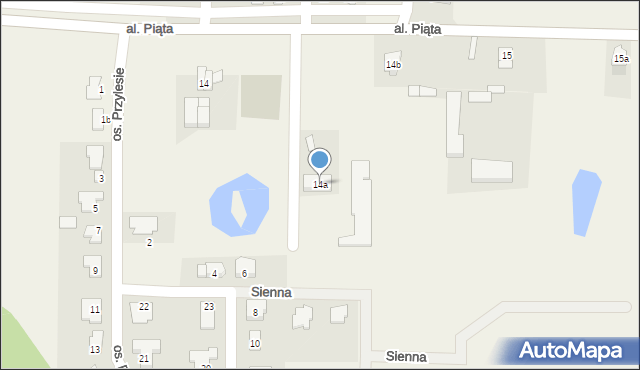 Osiniec, Osiniec, 14a, mapa Osiniec