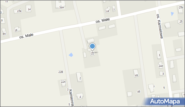 Osiniec, Osiniec, 22, mapa Osiniec