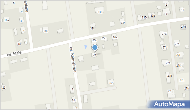 Osiniec, Osiniec, 25, mapa Osiniec