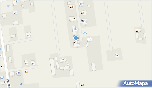 Osiniec, Osiniec, 27a, mapa Osiniec