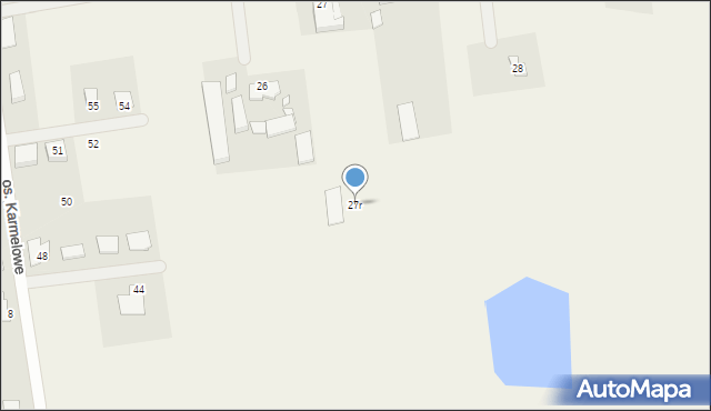 Osiniec, Osiniec, 27r, mapa Osiniec