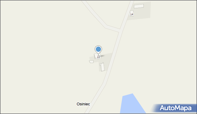 Osiniec, Osiniec, 12, mapa Osiniec