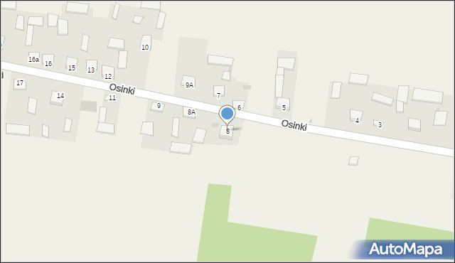Osinki, Osinki, 8, mapa Osinki