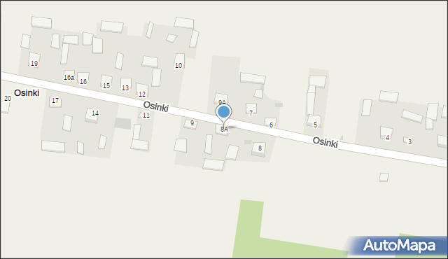 Osinki, Osinki, 8A, mapa Osinki