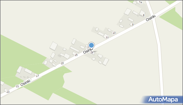 Osinki, Osinki, 14, mapa Osinki