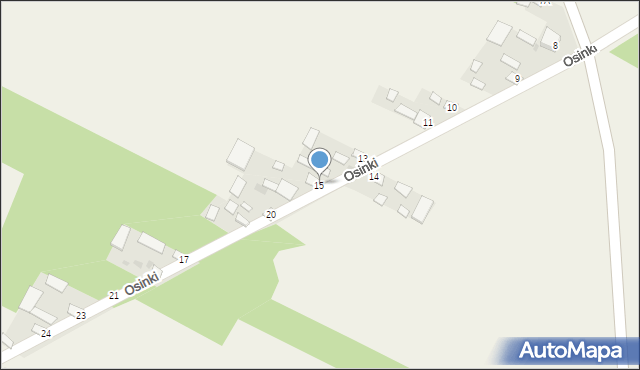 Osinki, Osinki, 15, mapa Osinki