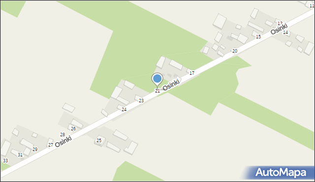 Osinki, Osinki, 21, mapa Osinki
