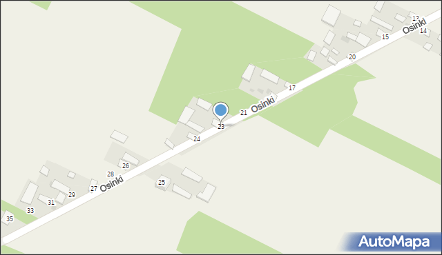 Osinki, Osinki, 23, mapa Osinki
