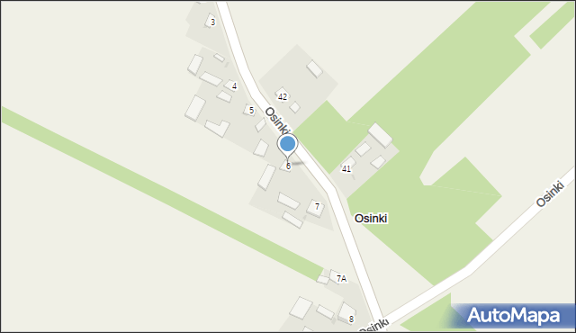 Osinki, Osinki, 6, mapa Osinki