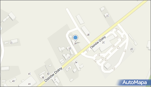 Osinów Dolny, Osinów Dolny, 1a, mapa Osinów Dolny