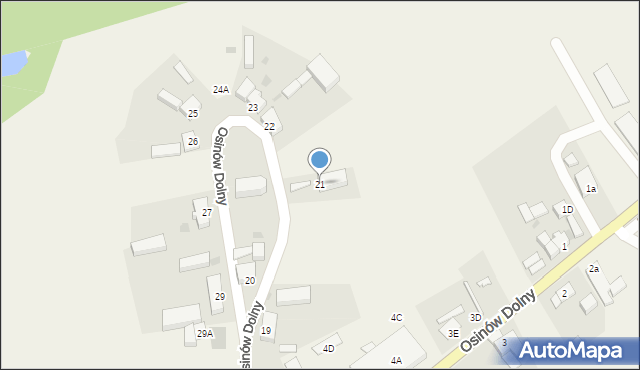 Osinów Dolny, Osinów Dolny, 21, mapa Osinów Dolny
