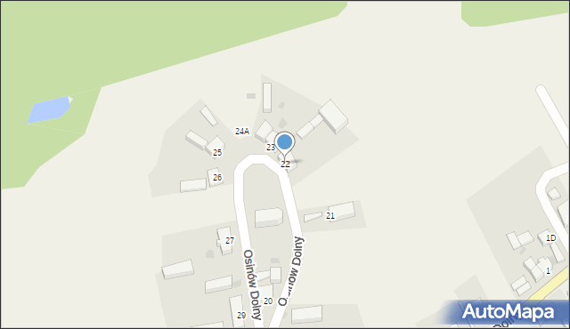 Osinów Dolny, Osinów Dolny, 22, mapa Osinów Dolny