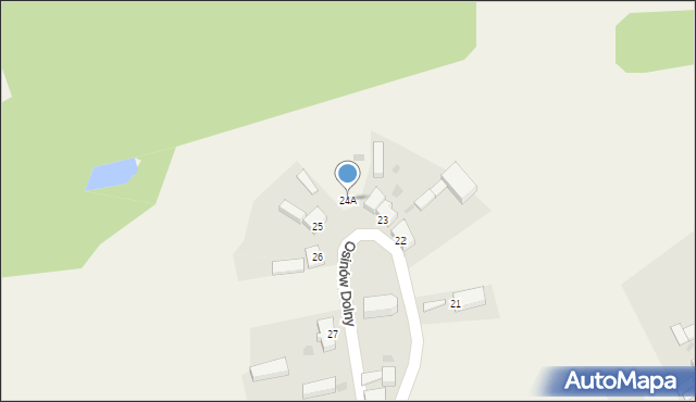 Osinów Dolny, Osinów Dolny, 24A, mapa Osinów Dolny