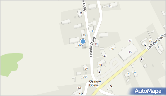 Osinów Dolny, Osinów Dolny, 29b, mapa Osinów Dolny