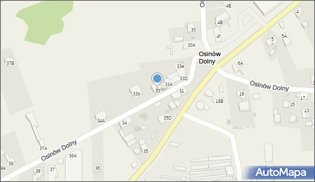 Osinów Dolny, Osinów Dolny, 33, mapa Osinów Dolny