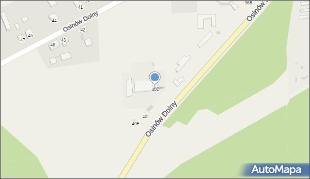 Osinów Dolny, Osinów Dolny, 40D, mapa Osinów Dolny