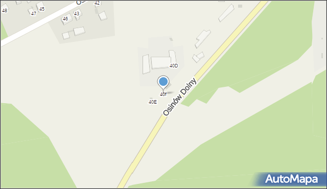 Osinów Dolny, Osinów Dolny, 40f, mapa Osinów Dolny