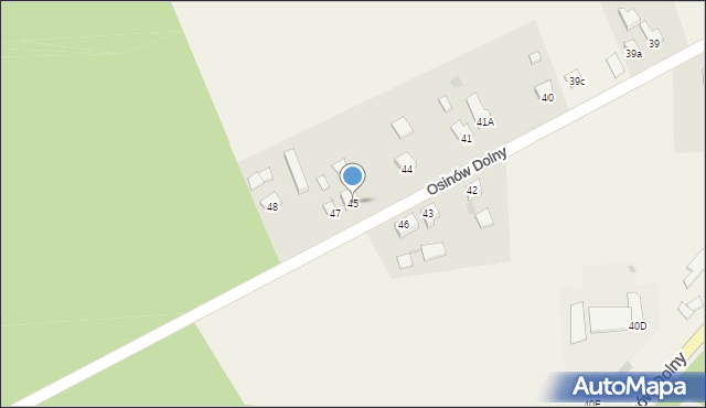 Osinów Dolny, Osinów Dolny, 45, mapa Osinów Dolny