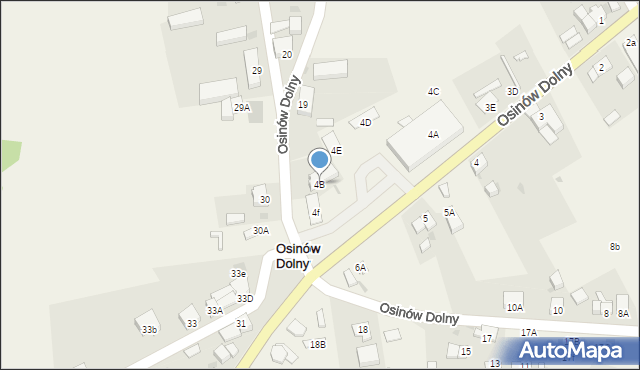 Osinów Dolny, Osinów Dolny, 4B, mapa Osinów Dolny
