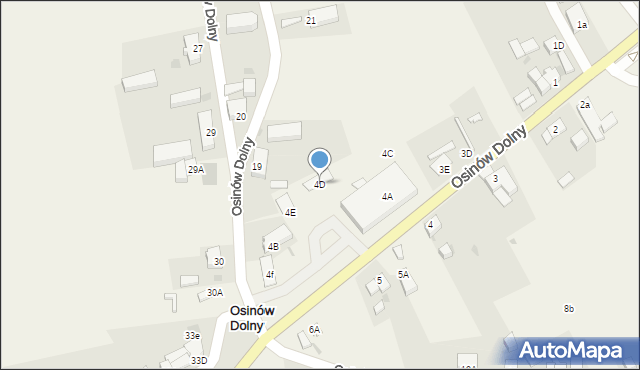 Osinów Dolny, Osinów Dolny, 4D, mapa Osinów Dolny