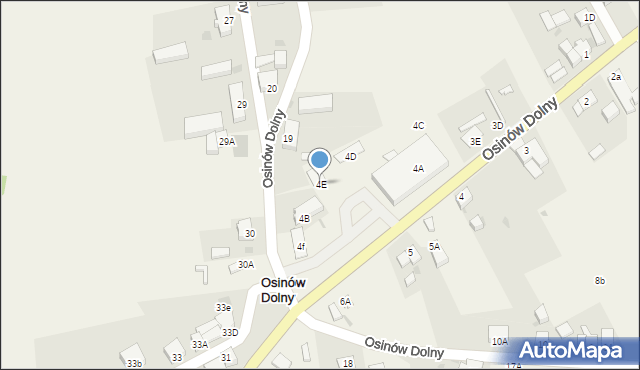 Osinów Dolny, Osinów Dolny, 4E, mapa Osinów Dolny