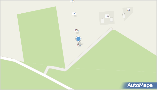 Osiny, Osiny, 13a, mapa Osiny