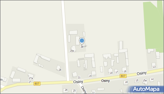 Osiny, Osiny, 29, mapa Osiny