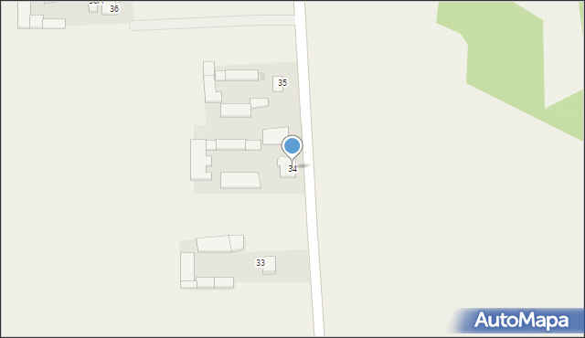 Osiny, Osiny, 34, mapa Osiny