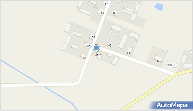 Osiny, Osiny, 61, mapa Osiny