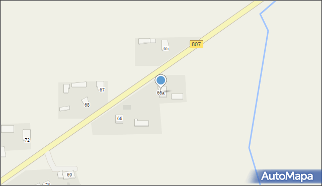 Osiny, Osiny, 66a, mapa Osiny